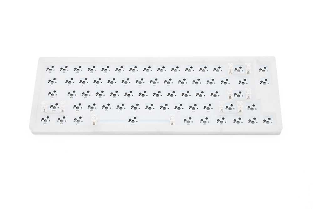 hot swappable YC66 pcb Custom Mechanical Keyboard rgb smd switch leds type c usb port  with acrylic case rgb side light