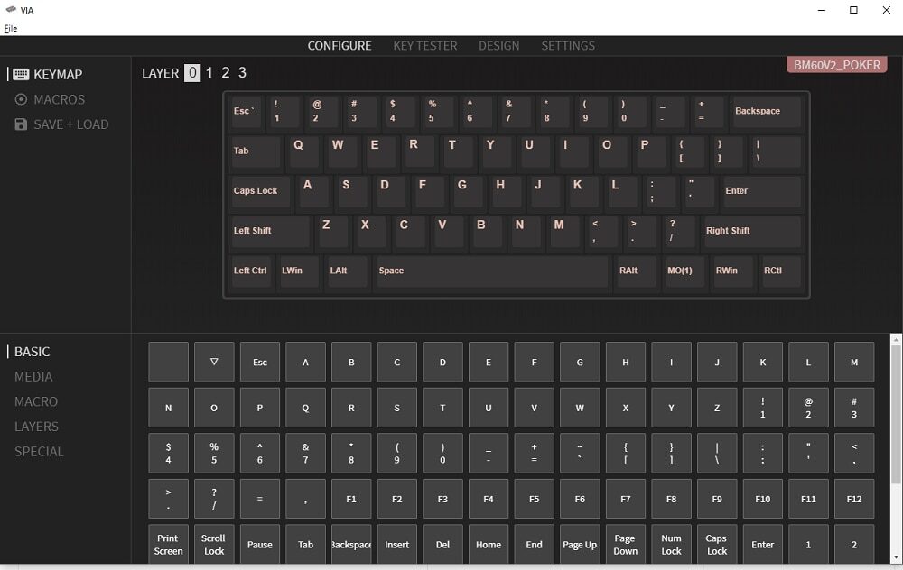 bm60 bm60rgb BM60 poker rgb 60% gh60 hot swappable Custom Mechanical Keyboard PCB program qmk rgb switch underglow type c