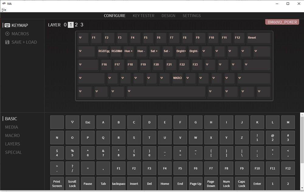 bm60 bm60rgb BM60 poker rgb 60% gh60 hot swappable Custom Mechanical Keyboard PCB program qmk rgb switch underglow type c