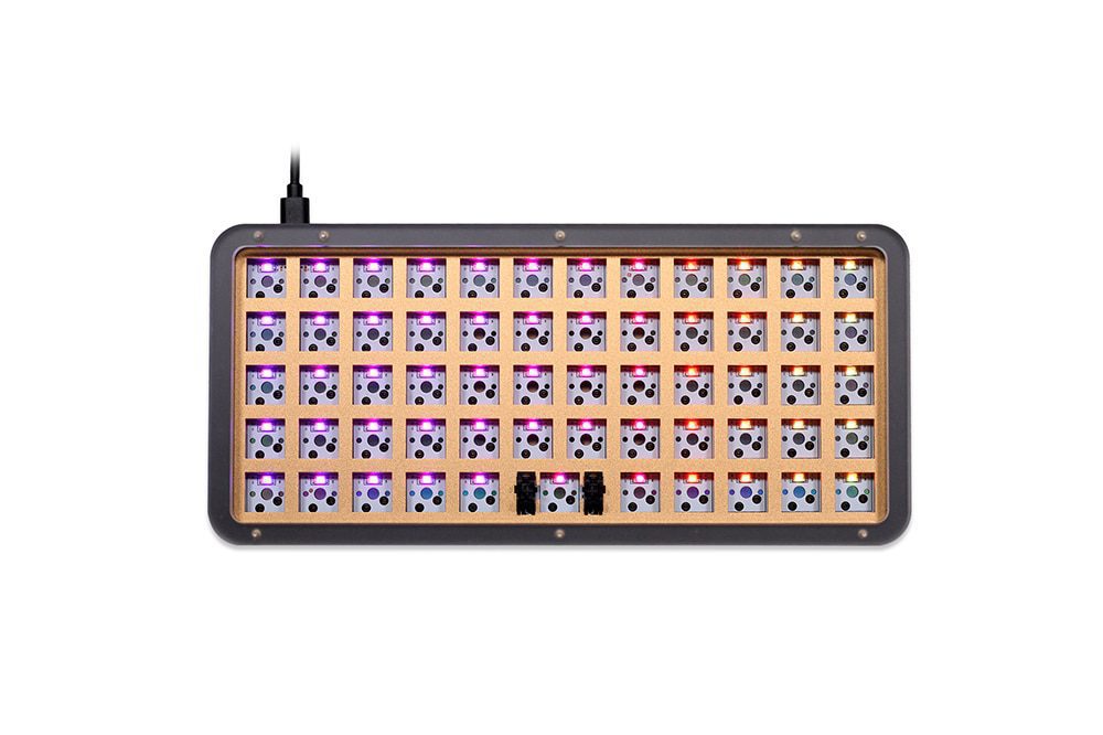 DNA DNA59 50% Kit Custom Mechanical Keyboard Kit PCB CASE hot swappable switch with RGB switch led support lighting effects 1U DNA DNA59 50% Kit Custom Mechanical Keyboard Kit PCB CASE hot swappable switch with RGB switch led support lighting effects 1U