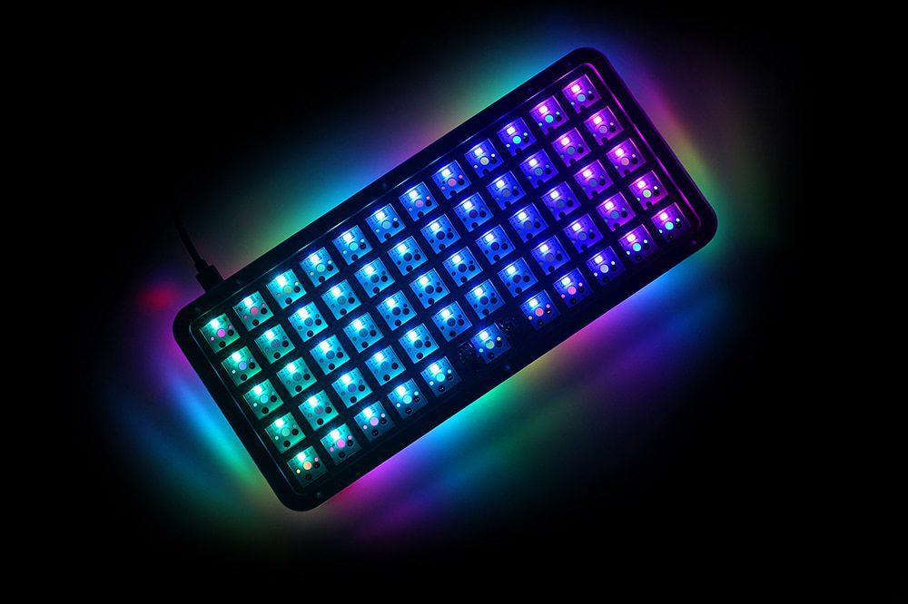 DNA DNA59 50% Kit Custom Mechanical Keyboard Kit PCB CASE hot swappable switch with RGB switch led support lighting effects 1U DNA DNA59 50% Kit Custom Mechanical Keyboard Kit PCB CASE hot swappable switch with RGB switch led support lighting effects 1U