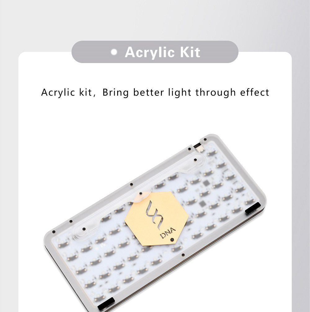 DNA DNA59 50% Kit Custom Mechanical Keyboard Kit PCB CASE hot swappable switch with RGB switch led support lighting effects 1U DNA DNA59 50% Kit Custom Mechanical Keyboard Kit PCB CASE hot swappable switch with RGB switch led support lighting effects 1U