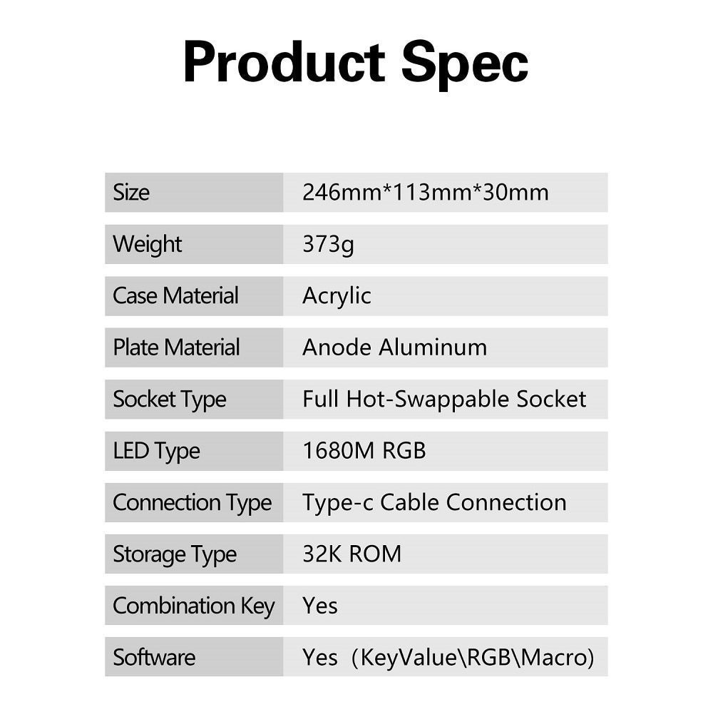 DNA DNA59 50% Kit Custom Mechanical Keyboard Kit PCB CASE hot swappable switch with RGB switch led support lighting effects 1U DNA DNA59 50% Kit Custom Mechanical Keyboard Kit PCB CASE hot swappable switch with RGB switch led support lighting effects 1U