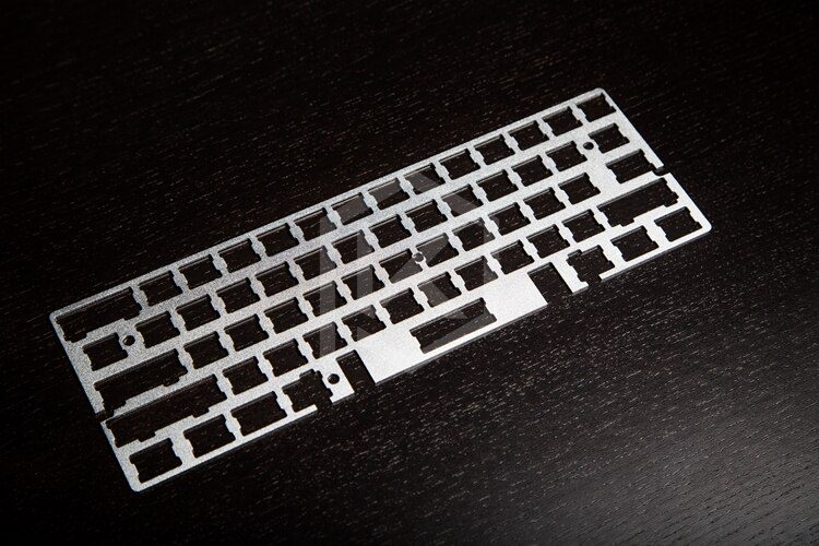 60% Aluminum Mechanical Keyboard Plate support Gh60 poker1/2/3 silver red gold purple black color