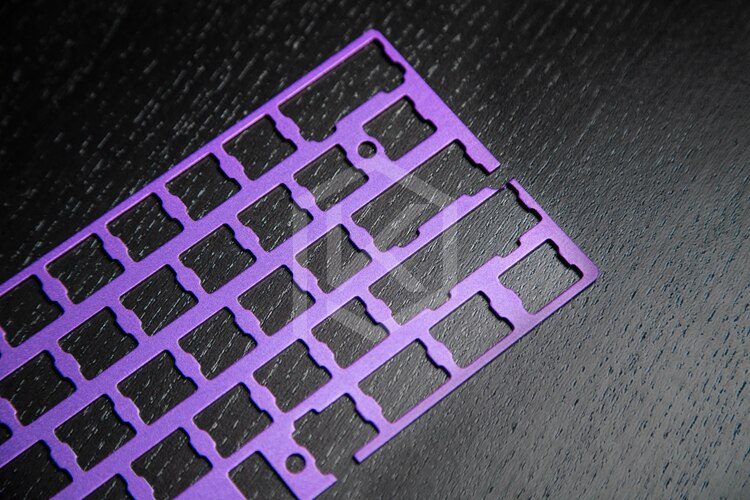60% Aluminum Mechanical Keyboard Plate support Gh60 poker1/2/3 silver red gold purple black color