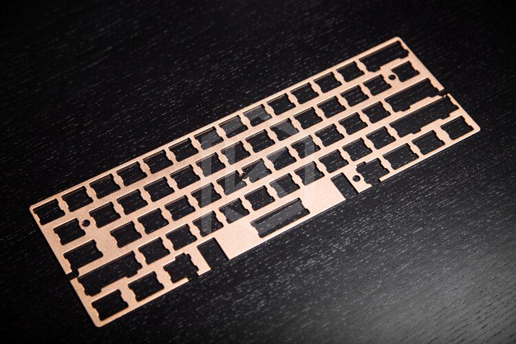 60% Aluminum Mechanical Keyboard Plate support Gh60 poker1/2/3 silver red gold purple black color
