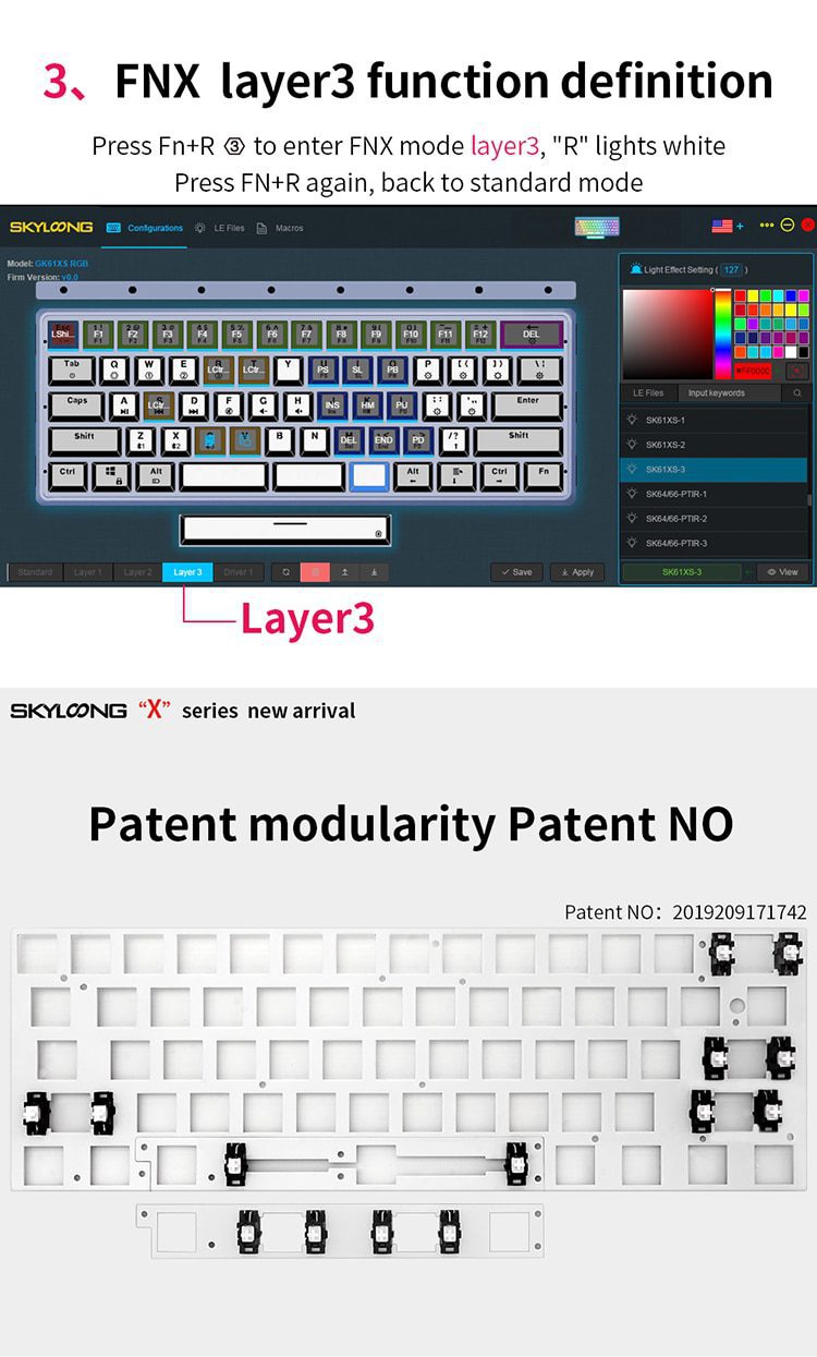 gk61xs gk61 dual mode bluetooth 5.0 60% mechanical keyboard rgb switch led hot swapping socket type c pcb case split spacebar gk61xs gk61 dual mode bluetooth 5.0 60% mechanical keyboard rgb switch led hot swapping socket type c pcb case split spacebar