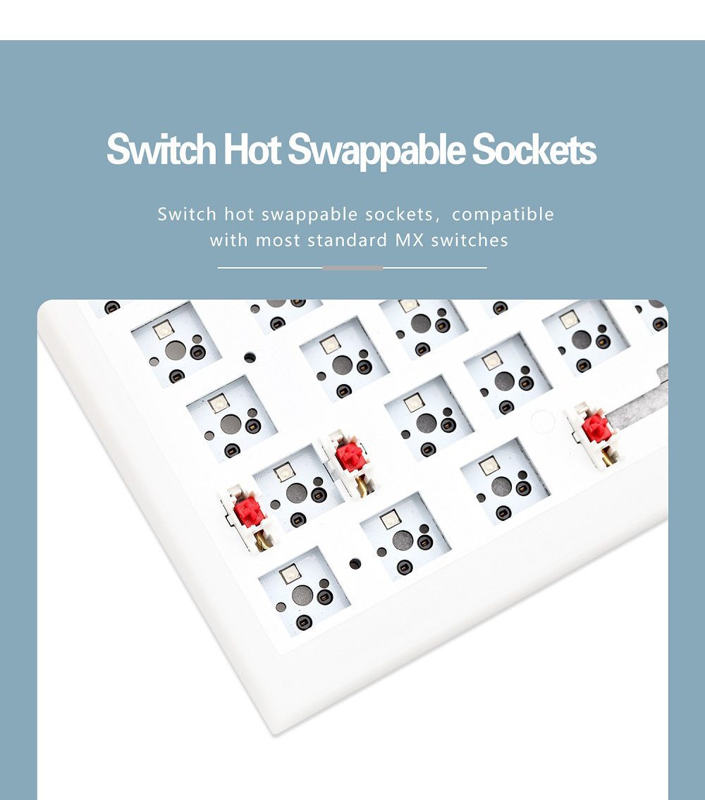 NextTime X98 98% Mechanical Keyboard kit PCB CASE hot swappable switch support lighting effects with RGB switch led type c NextTime X98 98% Mechanical Keyboard kit PCB CASE hot swappable switch support lighting effects with RGB switch led type c