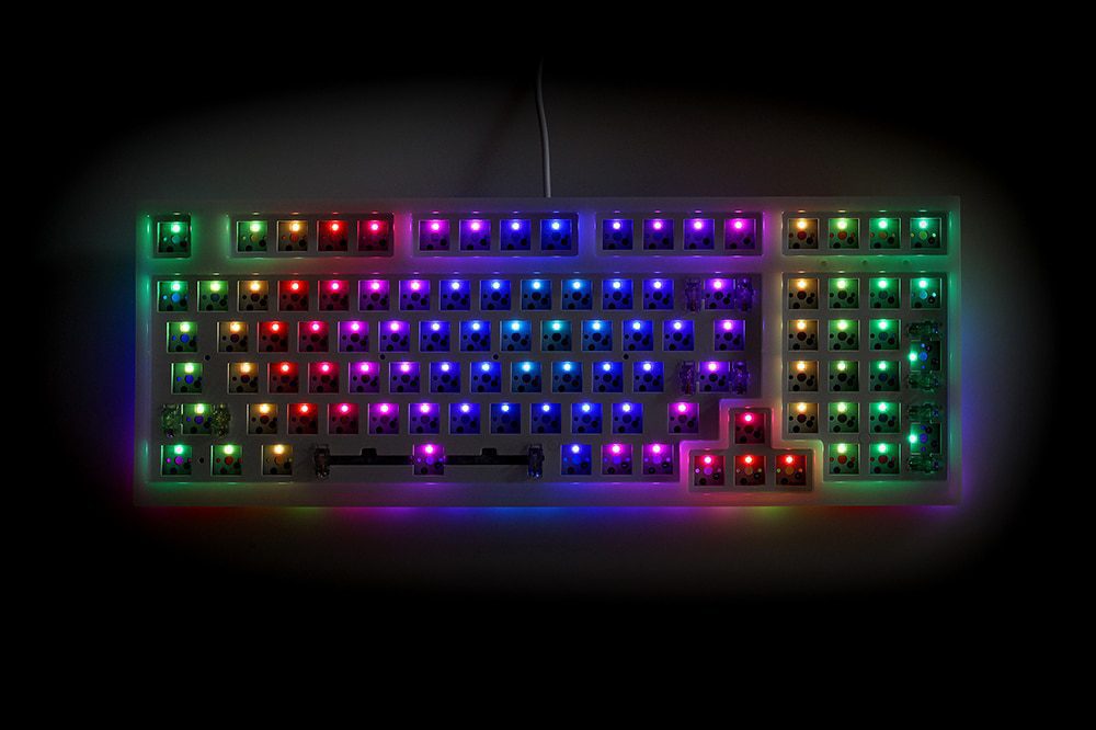 NextTime X98 98% Mechanical Keyboard kit PCB CASE hot swappable switch support lighting effects with RGB switch led type c NextTime X98 98% Mechanical Keyboard kit PCB CASE hot swappable switch support lighting effects with RGB switch led type c