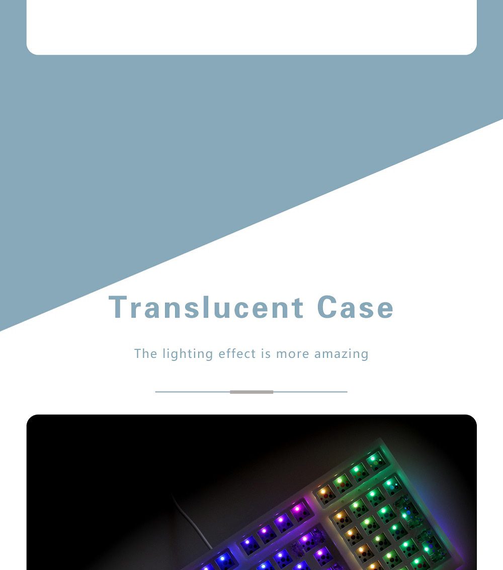 NextTime X98 98% Mechanical Keyboard kit PCB CASE hot swappable switch support lighting effects with RGB switch led type c NextTime X98 98% Mechanical Keyboard kit PCB CASE hot swappable switch support lighting effects with RGB switch led type c