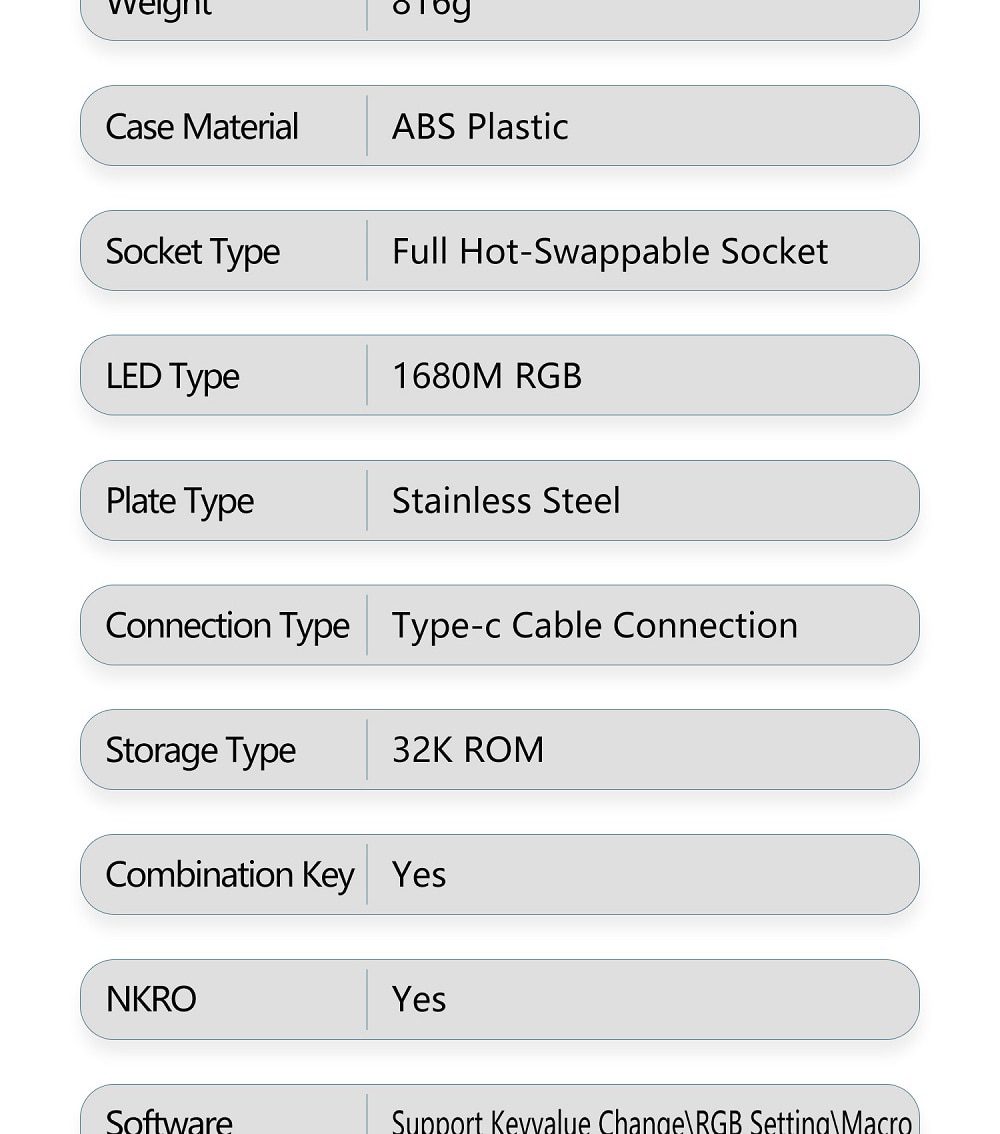 NextTime X98 98% Mechanical Keyboard kit PCB CASE hot swappable switch support lighting effects with RGB switch led type c NextTime X98 98% Mechanical Keyboard kit PCB CASE hot swappable switch support lighting effects with RGB switch led type c