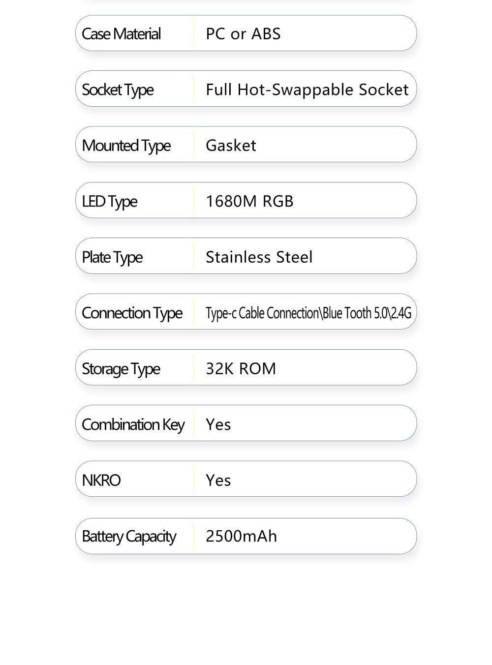 NextTime N75 X75 75% Bluetooth 2.4G 3 Mode Gasket Mechanical Keyboard kit PCB Hot Swappable Switch RGB led Next Time 75 NextTime N75 X75 75% Bluetooth 2.4G 3 Mode Gasket Mechanical Keyboard kit PCB Hot Swappable Switch RGB led Next Time 75