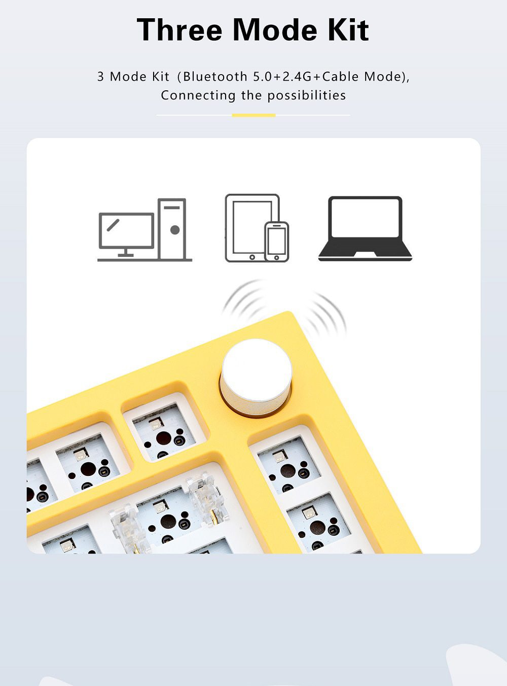 NextTime N75 X75 75% Bluetooth 2.4G 3 Mode Gasket Mechanical Keyboard kit PCB Hot Swappable Switch RGB led Next Time 75 NextTime N75 X75 75% Bluetooth 2.4G 3 Mode Gasket Mechanical Keyboard kit PCB Hot Swappable Switch RGB led Next Time 75