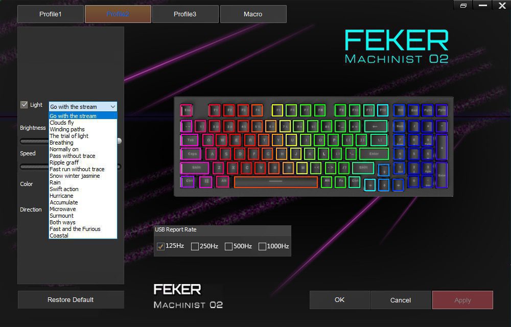 Feker Machinic 02 980 Mechanical Keyboard kit PCB CASE hot swappable switch support lighting effects with RGB switch led type c Feker Machinic 02 980 Mechanical Keyboard kit PCB CASE hot swappable switch support lighting effects with RGB switch led type c