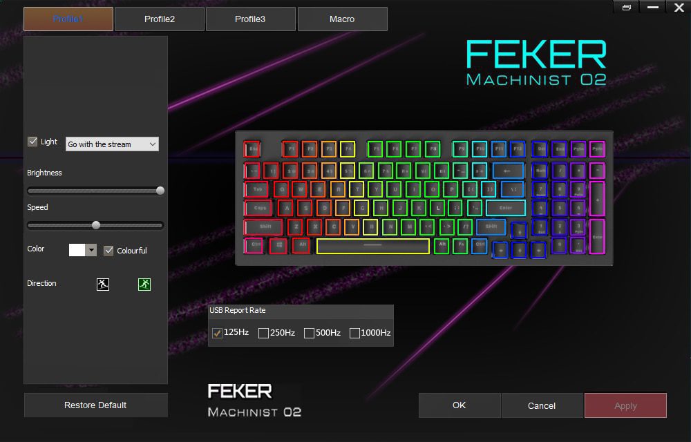 Feker Machinic 02 980 Mechanical Keyboard kit PCB CASE hot swappable switch support lighting effects with RGB switch led type c Feker Machinic 02 980 Mechanical Keyboard kit PCB CASE hot swappable switch support lighting effects with RGB switch led type c