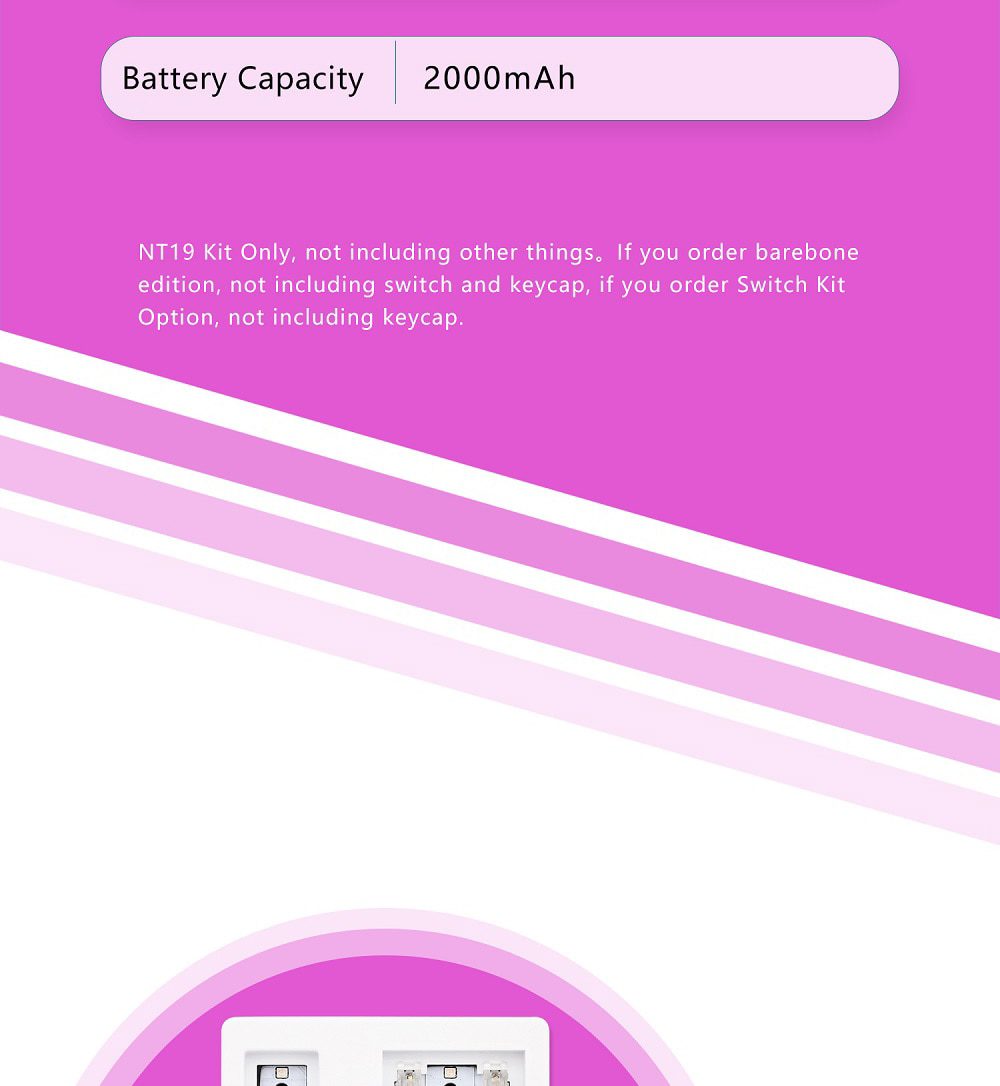 NextTime NT19 Numpad 19 20% Bluetooth 2.4G 3 Mode Gasket Mechanical Keyboard kit PCB Hot Swappable Switch RGB led Next Time 19 NextTime NT19 Numpad 19 20% Bluetooth 2.4G 3 Mode Gasket Mechanical Keyboard kit PCB Hot Swappable Switch RGB led Next Time 19