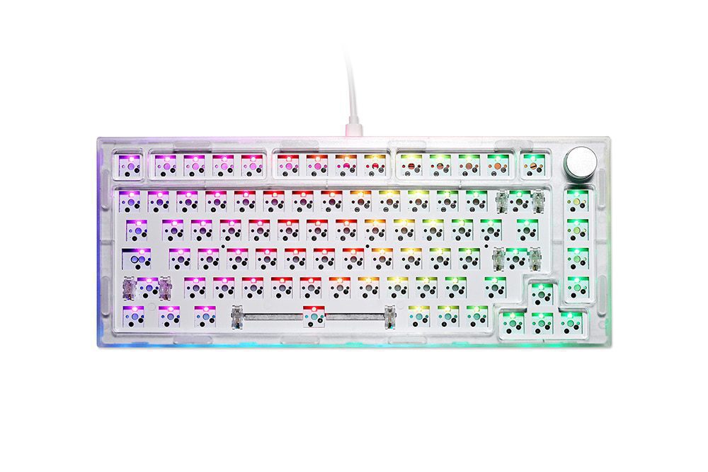 NextTime X75 75% Gasket Mechanical Keyboard kit PCB Hot Swappable Switch Lighting effects RGB switch led type c Next Time 75 NextTime X75 75% Gasket Mechanical Keyboard kit PCB Hot Swappable Switch Lighting effects RGB switch led type c Next Time 75