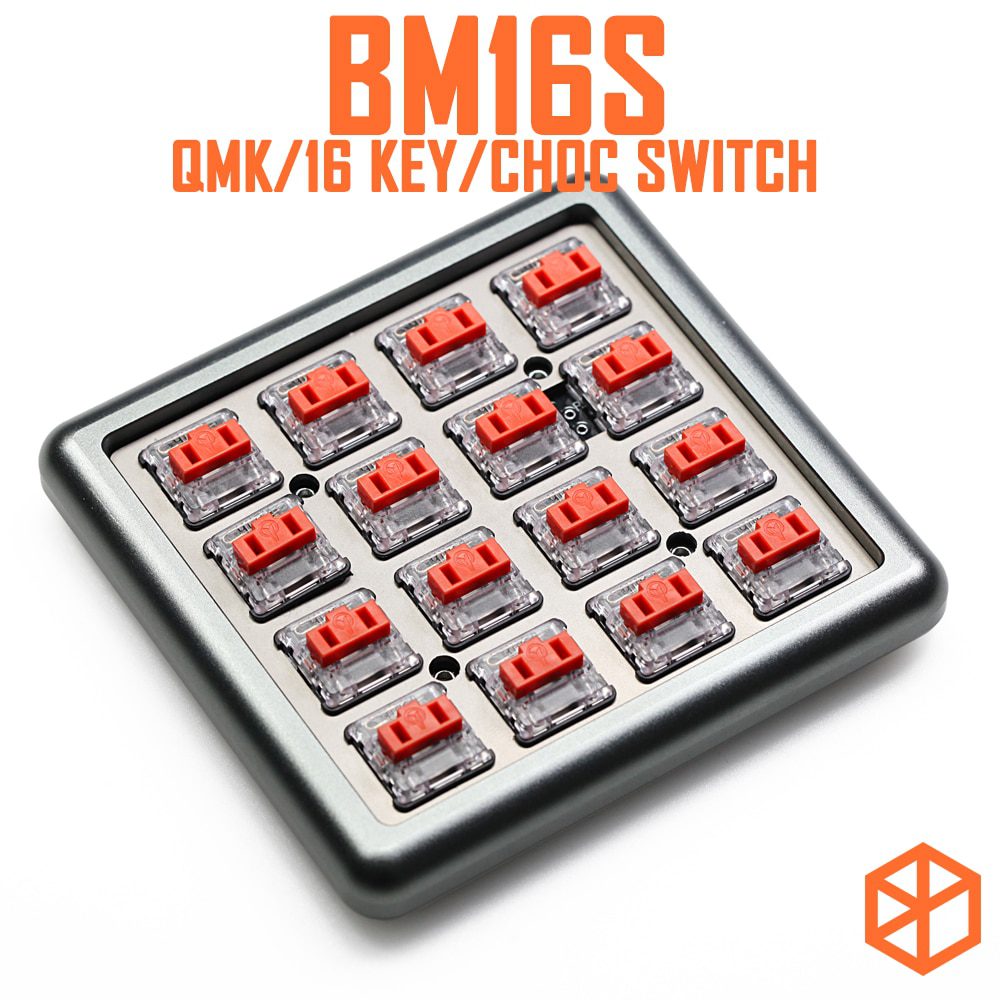 bm16s 16 keys Custom Mechanical Keyboard PCB plate programmed numpad layouts qmk firmware with rgb switch leds choc switch bm16s 16 keys Custom Mechanical Keyboard PCB plate programmed numpad layouts qmk firmware with rgb switch leds choc switch
