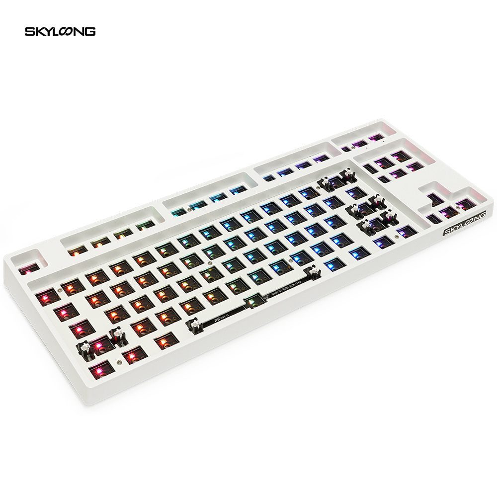 gk87s hot swappable 80% Dual Mode Bluetooth 5.0 Custom Mechanical Keyboard Kit rgb switch leds type c software programmable gk87s hot swappable 80% Dual Mode Bluetooth 5.0 Custom Mechanical Keyboard Kit rgb switch leds type c software programmable