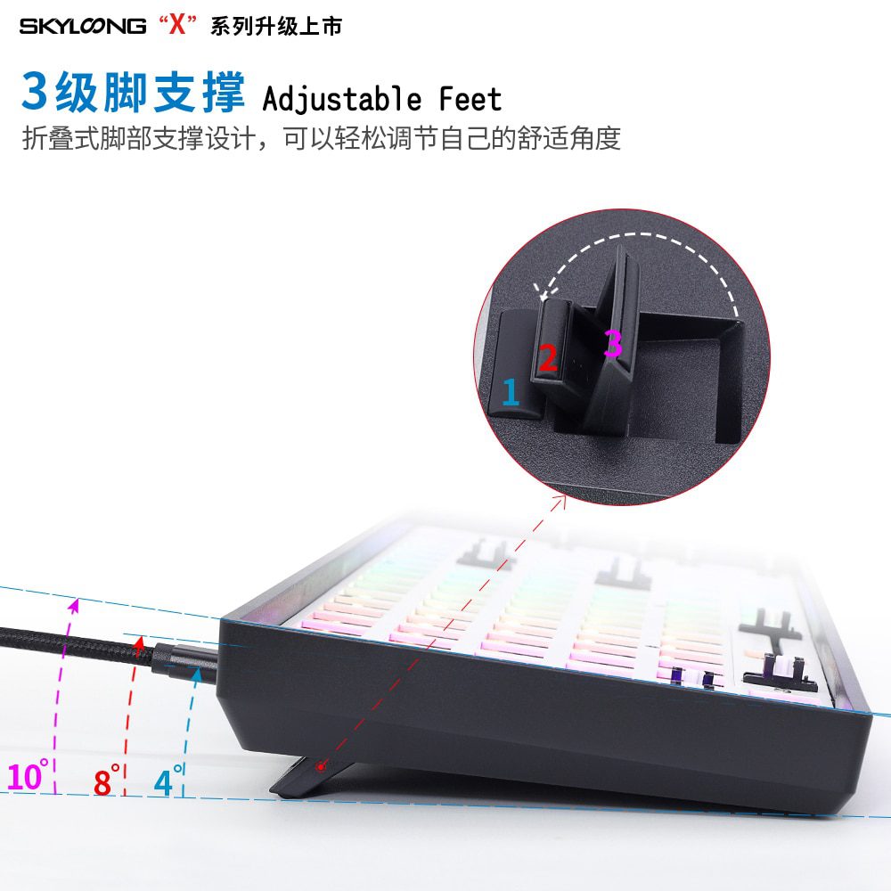 gk96 gk96x hot swappable Custom Mechanical Keyboard Kit support rgb switch leds type c software programmable balck white case gk96 gk96x hot swappable Custom Mechanical Keyboard Kit support rgb switch leds type c software programmable balck white case