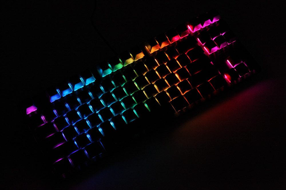 Smart Duck xs87 87 key Mechanical Keyboard kit 80% TKL hot swappable switch lighting effect RGB switch led type c software macro
