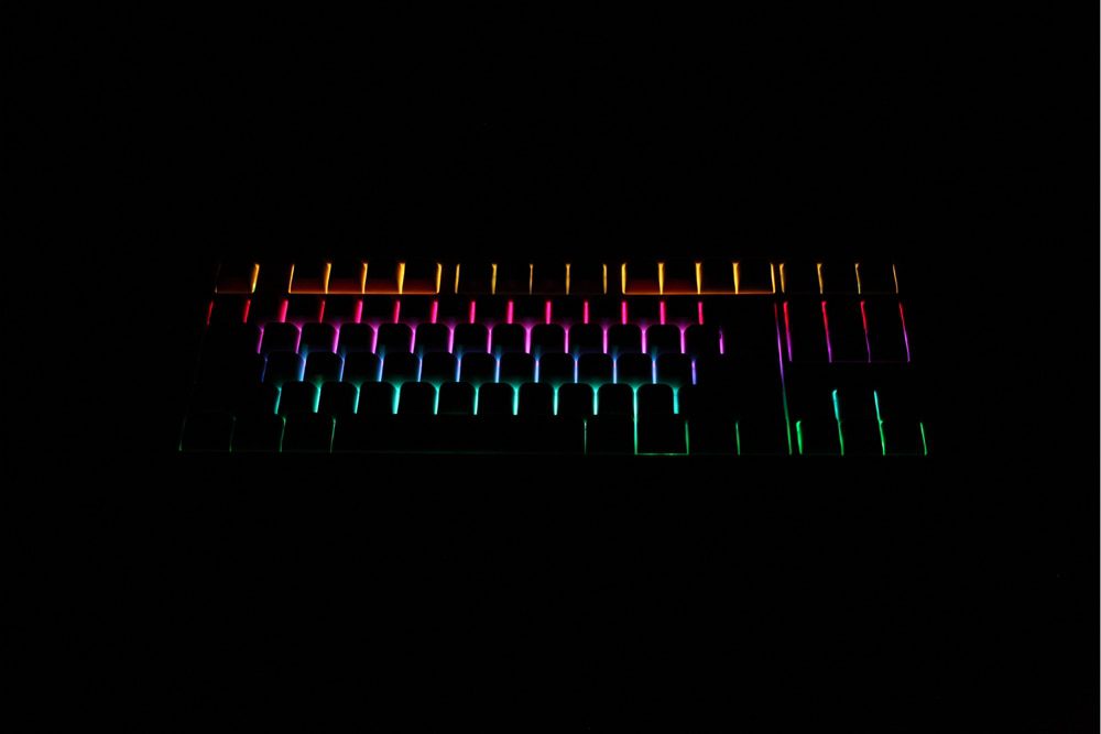 80% MKB87 TKL 87 key dual mode bluetooth White Mechanical Keyboard kit type c hot swappable switch lighting effects RGB switch