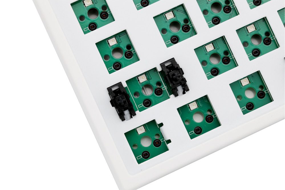 80% MKB87 TKL 87 key dual mode bluetooth White Mechanical Keyboard kit type c hot swappable switch lighting effects RGB switch