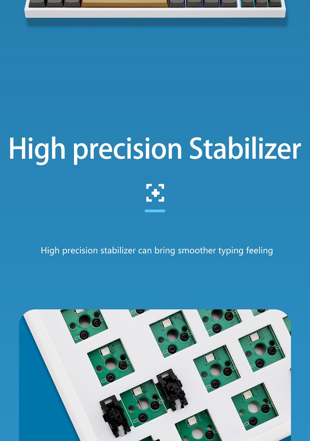 80% MKB87 TKL 87 key dual mode bluetooth White Mechanical Keyboard kit type c hot swappable switch lighting effects RGB switch