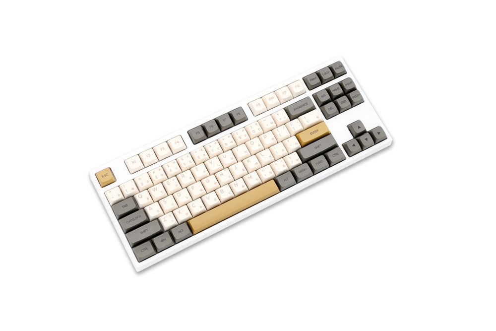 80% MKB87 TKL 87 key dual mode bluetooth White Mechanical Keyboard kit type c hot swappable switch lighting effects RGB switch