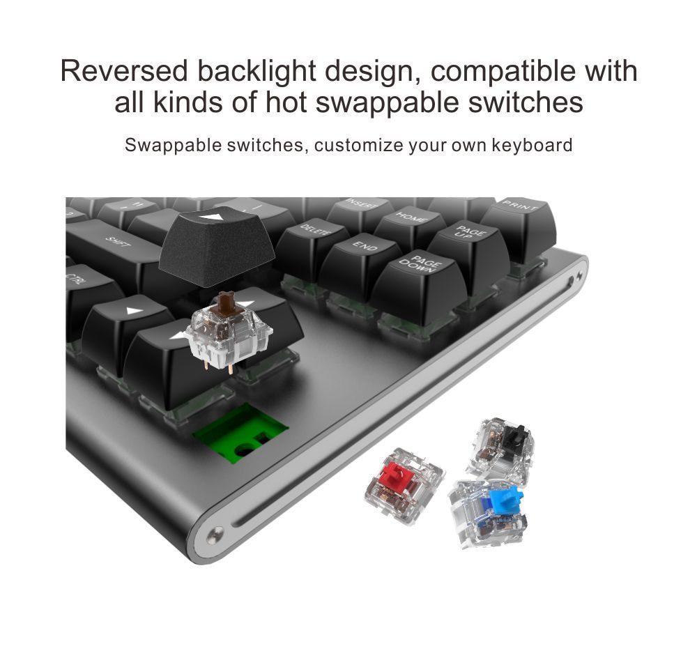 xbow x-bow Ranger Mechanical keyboard kit pcb 87 key 80%  rgb leds type c usb port with cnc case hot swappable