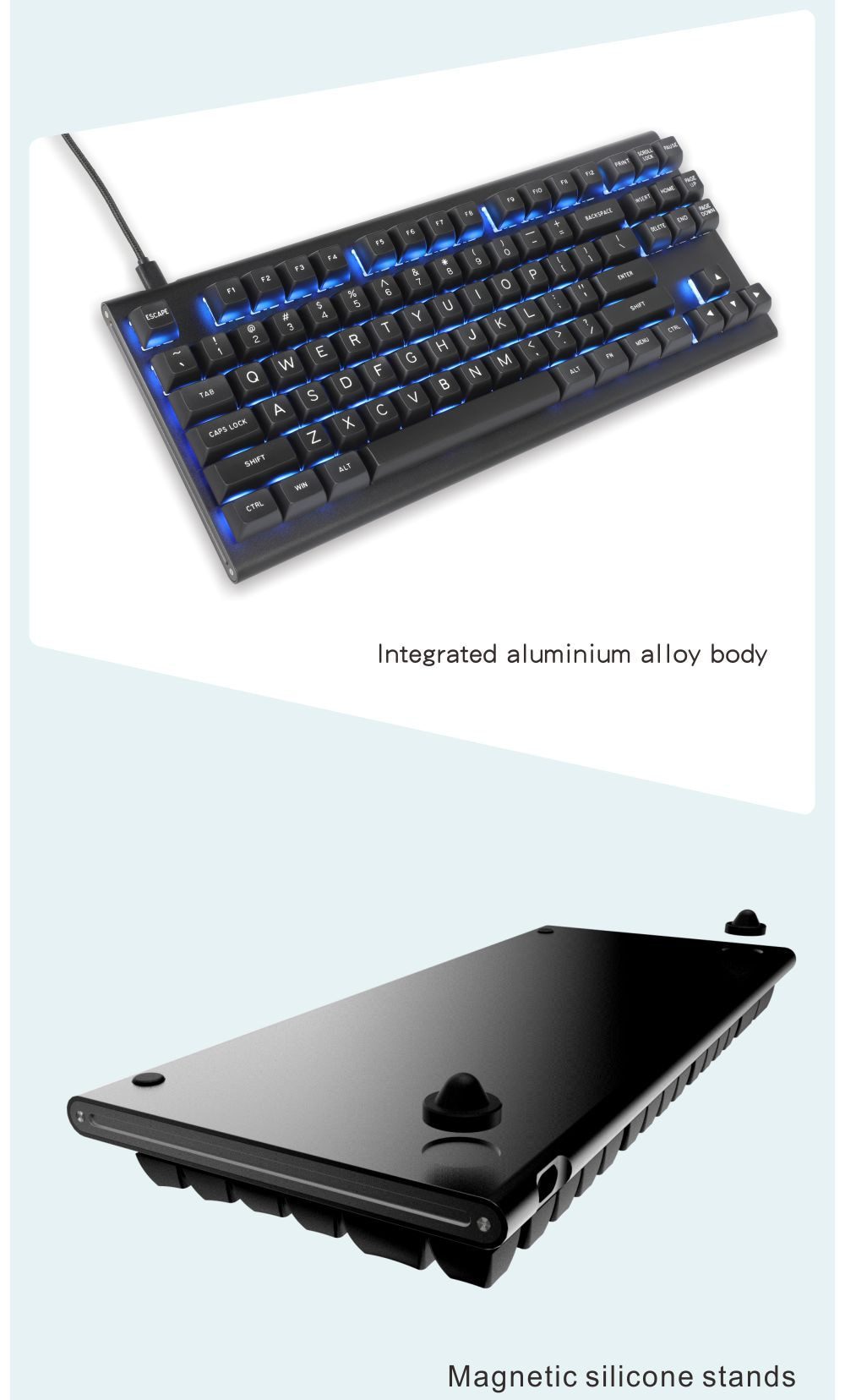 xbow x-bow Ranger Mechanical keyboard kit pcb 87 key 80%  rgb leds type c usb port with cnc case hot swappable