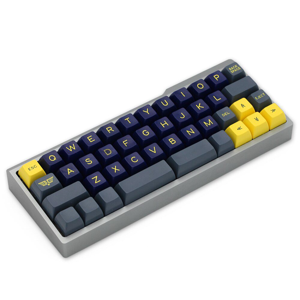 Anodized Aluminium case for bm43a bm43 40% custom keyboard acclive angle black silver grey yellow pink blue high profile