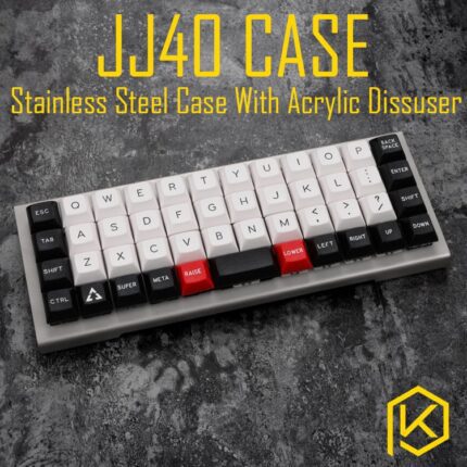 stainless steel bent case for jj40 JJ40 40% custom keyboard acrylic panels acrylic panel diffuser also can support planck