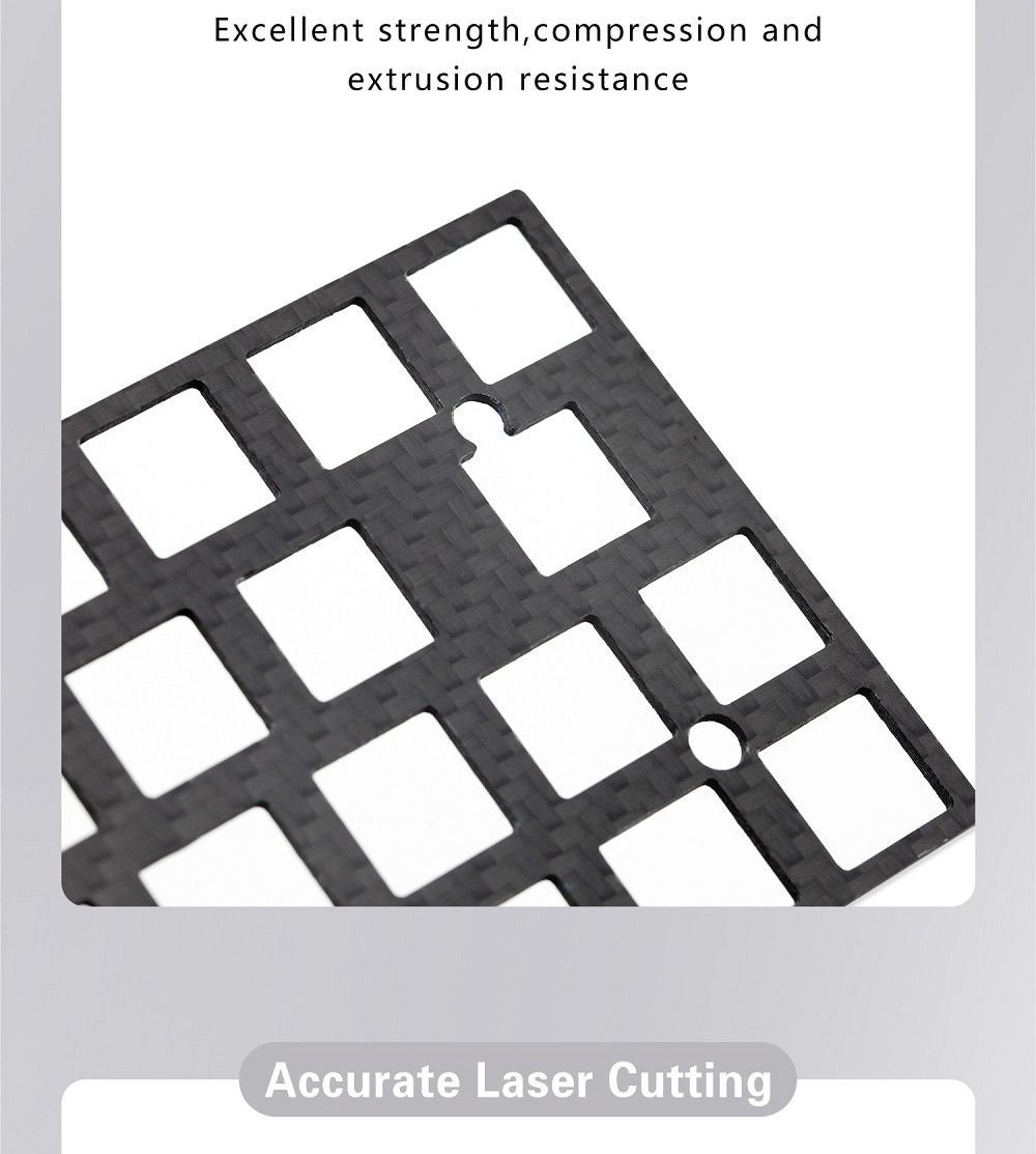 carbon fiber plate for BM43 Bm43a BM43 RGB custom keyboard Mechanical Keyboard Plate support mx stem edition carbon fiber plate for BM43 Bm43a BM43 RGB custom keyboard Mechanical Keyboard Plate support mx stem edition