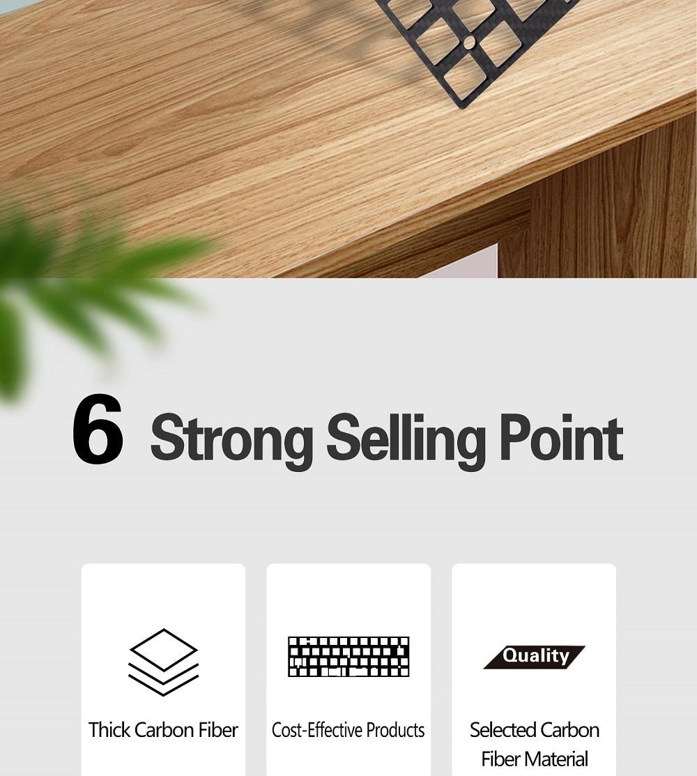 carbon fiber plate for BM43 Bm43a BM43 RGB custom keyboard Mechanical Keyboard Plate support mx stem edition carbon fiber plate for BM43 Bm43a BM43 RGB custom keyboard Mechanical Keyboard Plate support mx stem edition