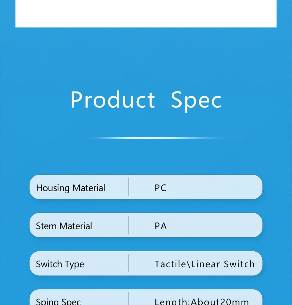 Kailh Clione Limacina Switch RGB SMD Linear Tactile 58g Switches For Mechanical keyboard mx stem 5pin Transparent Gold Plated Kailh Clione Limacina Switch RGB SMD Linear Tactile 58g Switches For Mechanical keyboard mx stem 5pin Transparent Gold Plated