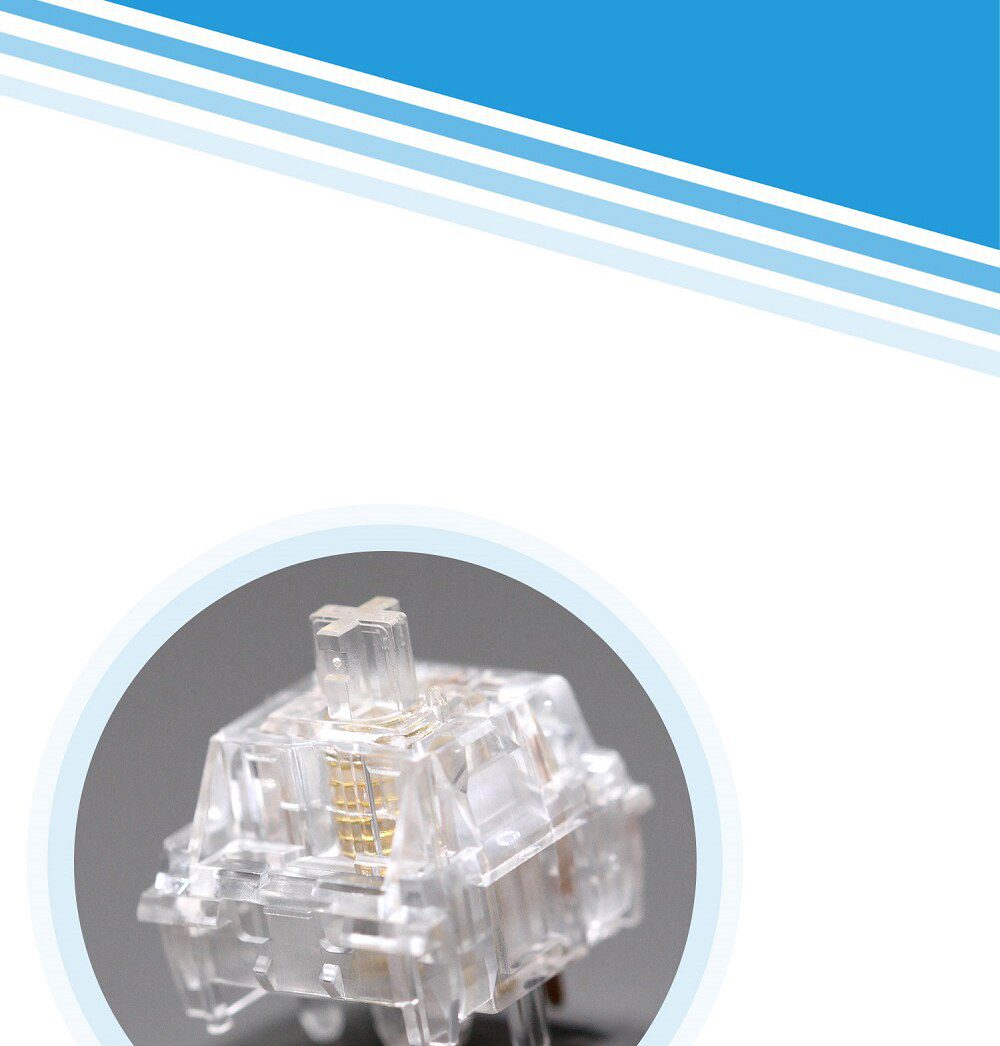 Kailh Clione Limacina Switch RGB SMD Linear Tactile 58g Switches For Mechanical keyboard mx stem 5pin Transparent Gold Plated Kailh Clione Limacina Switch RGB SMD Linear Tactile 58g Switches For Mechanical keyboard mx stem 5pin Transparent Gold Plated