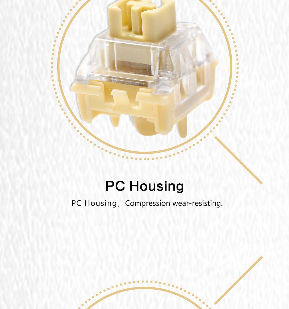 Kailh Midnight Switch RGB SMD Linear Tactile 50g Switches For Mechanical keyboard mx stem 5pin Beige Grey White Kailh Midnight Switch RGB SMD Linear Tactile 50g Switches For Mechanical keyboard mx stem 5pin Beige Grey White