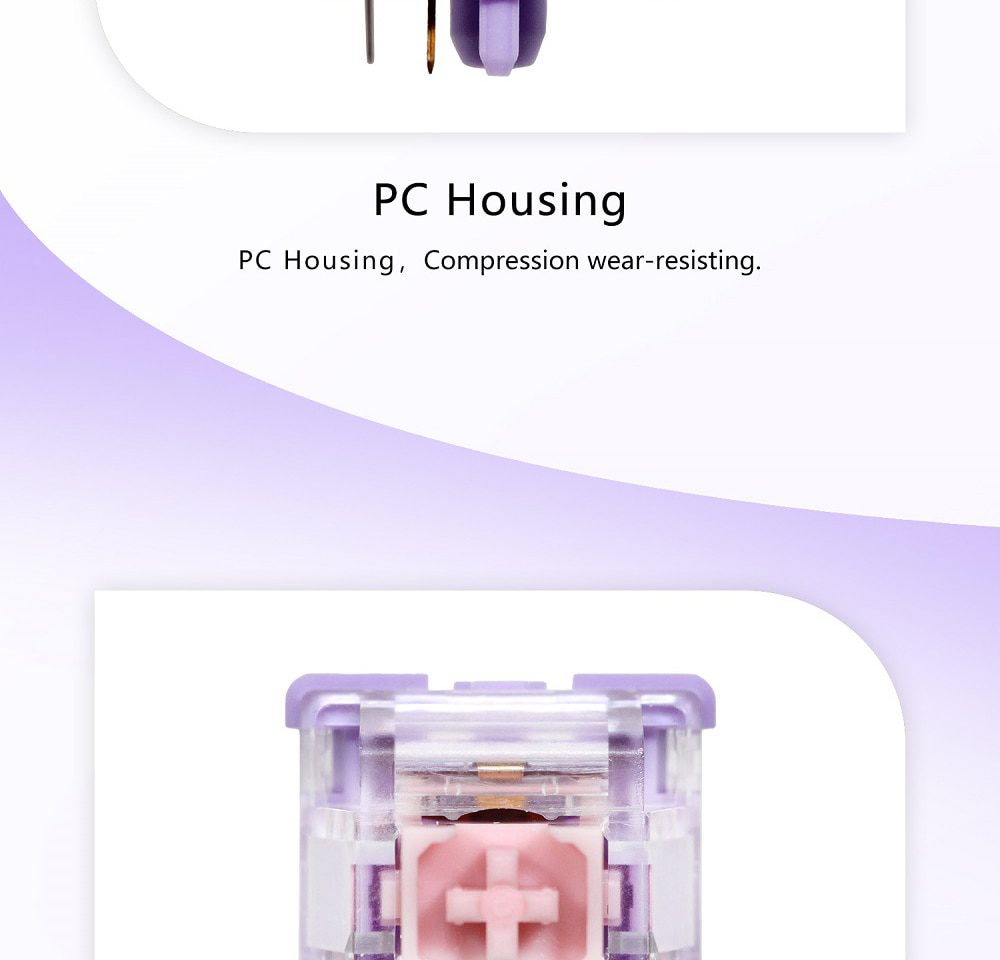 MOYU Pansy Switch RGB SMD Pre Advanced Tactile 60g Switches For Mechanical keyboard mx stem 5pin 2 Stages Spring MOYU Pansy Switch RGB SMD Pre Advanced Tactile 60g Switches For Mechanical keyboard mx stem 5pin 2 Stages Spring