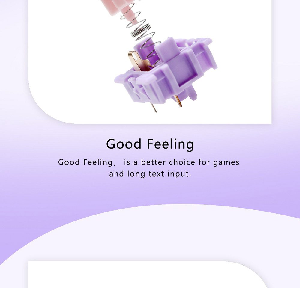 MOYU Pansy Switch RGB SMD Pre Advanced Tactile 60g Switches For Mechanical keyboard mx stem 5pin 2 Stages Spring MOYU Pansy Switch RGB SMD Pre Advanced Tactile 60g Switches For Mechanical keyboard mx stem 5pin 2 Stages Spring