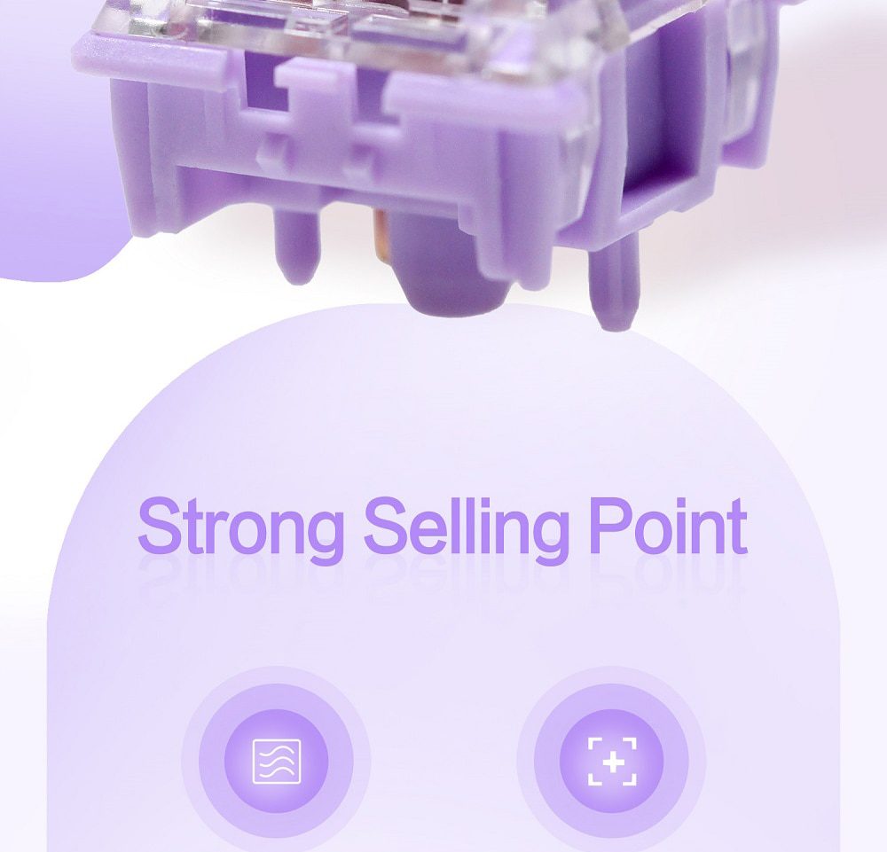 MOYU Pansy Switch RGB SMD Pre Advanced Tactile 60g Switches For Mechanical keyboard mx stem 5pin 2 Stages Spring MOYU Pansy Switch RGB SMD Pre Advanced Tactile 60g Switches For Mechanical keyboard mx stem 5pin 2 Stages Spring