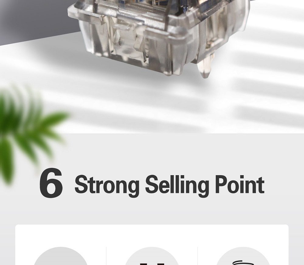 DUROCK Silent Linear Switches 67g Daybreak Gold Plated Spring Classic Blue Patent Silent Stem 5 Pins Linear Keyswitch for DIY Me DUROCK Silent Linear Switches 67g Daybreak Gold Plated Spring Classic Blue Patent Silent Stem 5 Pins Linear Keyswitch for DIY Me