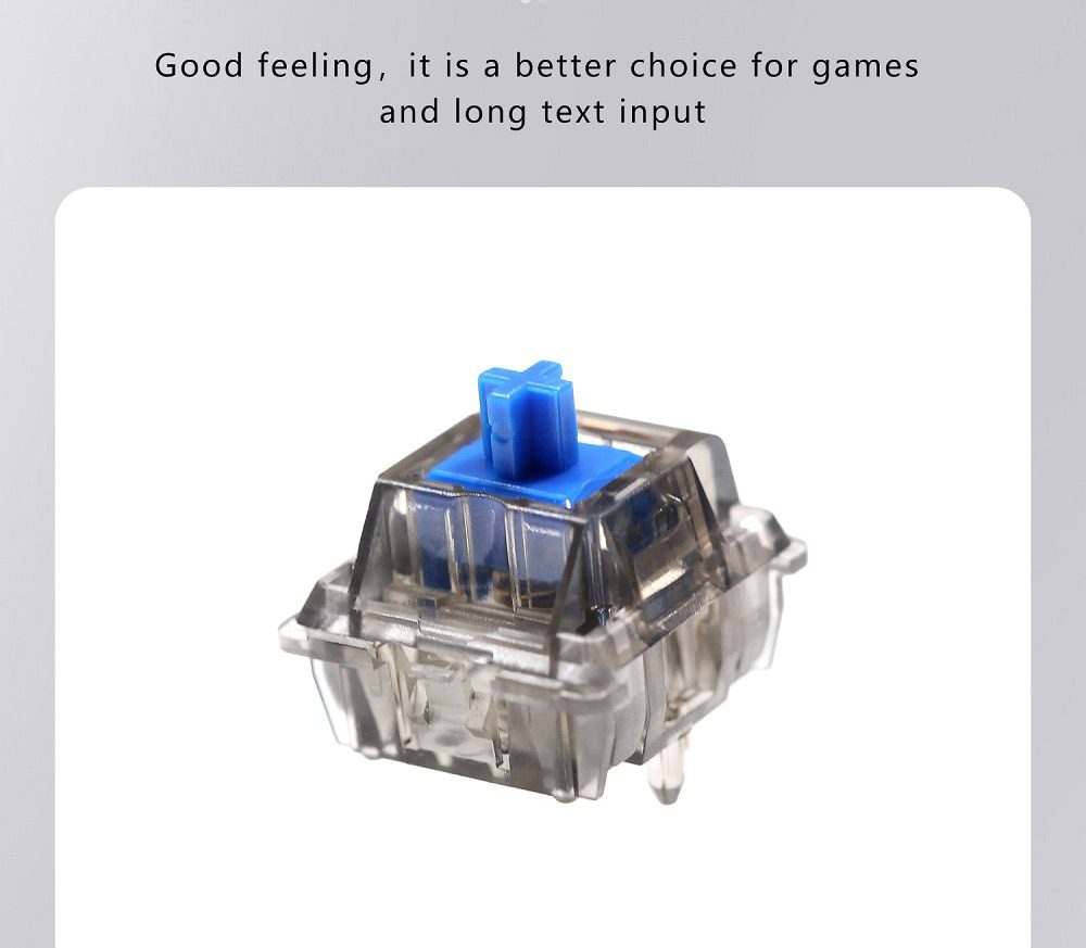 DUROCK Silent Linear Switches 67g Daybreak Gold Plated Spring Classic Blue Patent Silent Stem 5 Pins Linear Keyswitch for DIY Me DUROCK Silent Linear Switches 67g Daybreak Gold Plated Spring Classic Blue Patent Silent Stem 5 Pins Linear Keyswitch for DIY Me