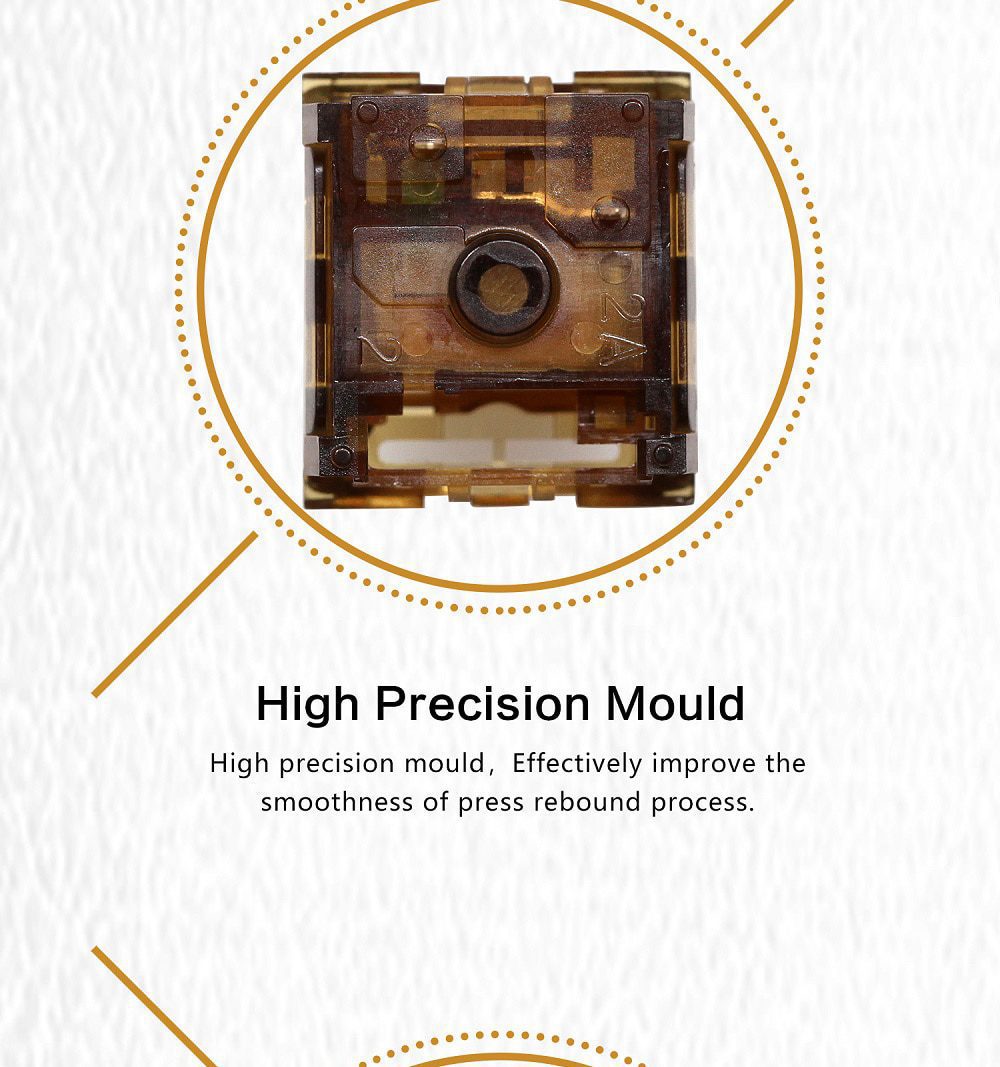 Kailh COCO PINK BOX V2 Switch RGB SMD Linear 50g Switches For Mechanical keyboard mx stem 5pin Pink PC POM Kailh COCO PINK BOX V2 Switch RGB SMD Linear 50g Switches For Mechanical keyboard mx stem 5pin Pink PC POM