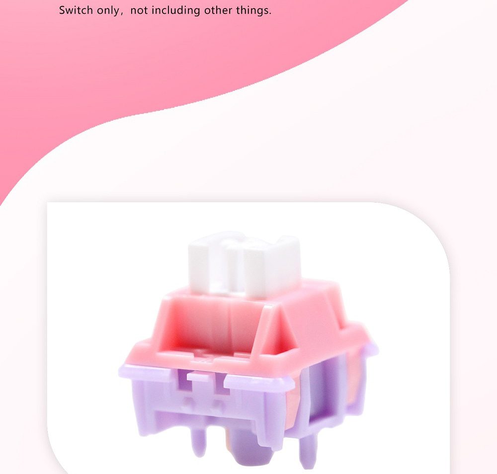 ROCOCO Switch Pre Advanced Tactile 45g 5pin SMD RGB mx stem switch for mechanical keyboard Gold Plated Spring POM PC ROCOCO Switch Pre Advanced Tactile 45g 5pin SMD RGB mx stem switch for mechanical keyboard Gold Plated Spring POM PC