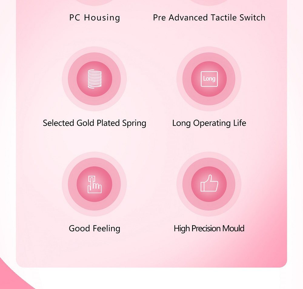 ROCOCO Switch Pre Advanced Tactile 45g 5pin SMD RGB mx stem switch for mechanical keyboard Gold Plated Spring POM PC ROCOCO Switch Pre Advanced Tactile 45g 5pin SMD RGB mx stem switch for mechanical keyboard Gold Plated Spring POM PC