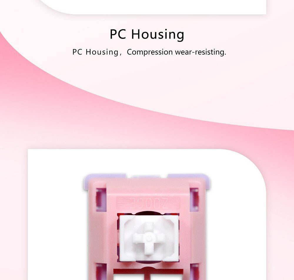 ROCOCO Switch Pre Advanced Tactile 45g 5pin SMD RGB mx stem switch for mechanical keyboard Gold Plated Spring POM PC ROCOCO Switch Pre Advanced Tactile 45g 5pin SMD RGB mx stem switch for mechanical keyboard Gold Plated Spring POM PC