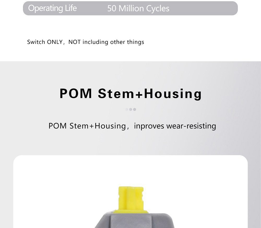 DUROCK POM T1 Sunflower Tactile Keyboard Switch Pre-Lubed 67g Mechanical Key Switches Unique Keyswitch 5 Pin Yellow Grey 5pin DUROCK POM T1 Sunflower Tactile Keyboard Switch Pre-Lubed 67g Mechanical Key Switches Unique Keyswitch 5 Pin Yellow Grey 5pin