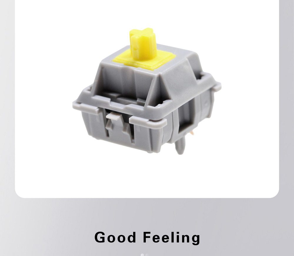 DUROCK POM T1 Sunflower Tactile Keyboard Switch Pre-Lubed 67g Mechanical Key Switches Unique Keyswitch 5 Pin Yellow Grey 5pin DUROCK POM T1 Sunflower Tactile Keyboard Switch Pre-Lubed 67g Mechanical Key Switches Unique Keyswitch 5 Pin Yellow Grey 5pin