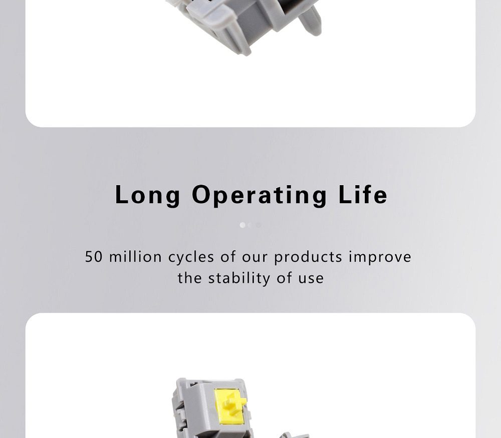 DUROCK POM T1 Sunflower Tactile Keyboard Switch Pre-Lubed 67g Mechanical Key Switches Unique Keyswitch 5 Pin Yellow Grey 5pin DUROCK POM T1 Sunflower Tactile Keyboard Switch Pre-Lubed 67g Mechanical Key Switches Unique Keyswitch 5 Pin Yellow Grey 5pin